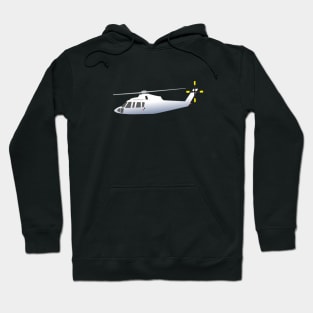 White and Grey Helicopter Hoodie